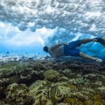 Shooting the underwater project in the Cook Islands
