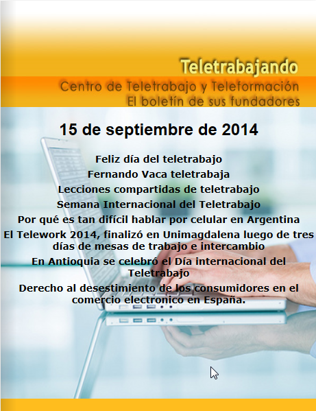 E-book Teletrabajando del 15 de septiembre