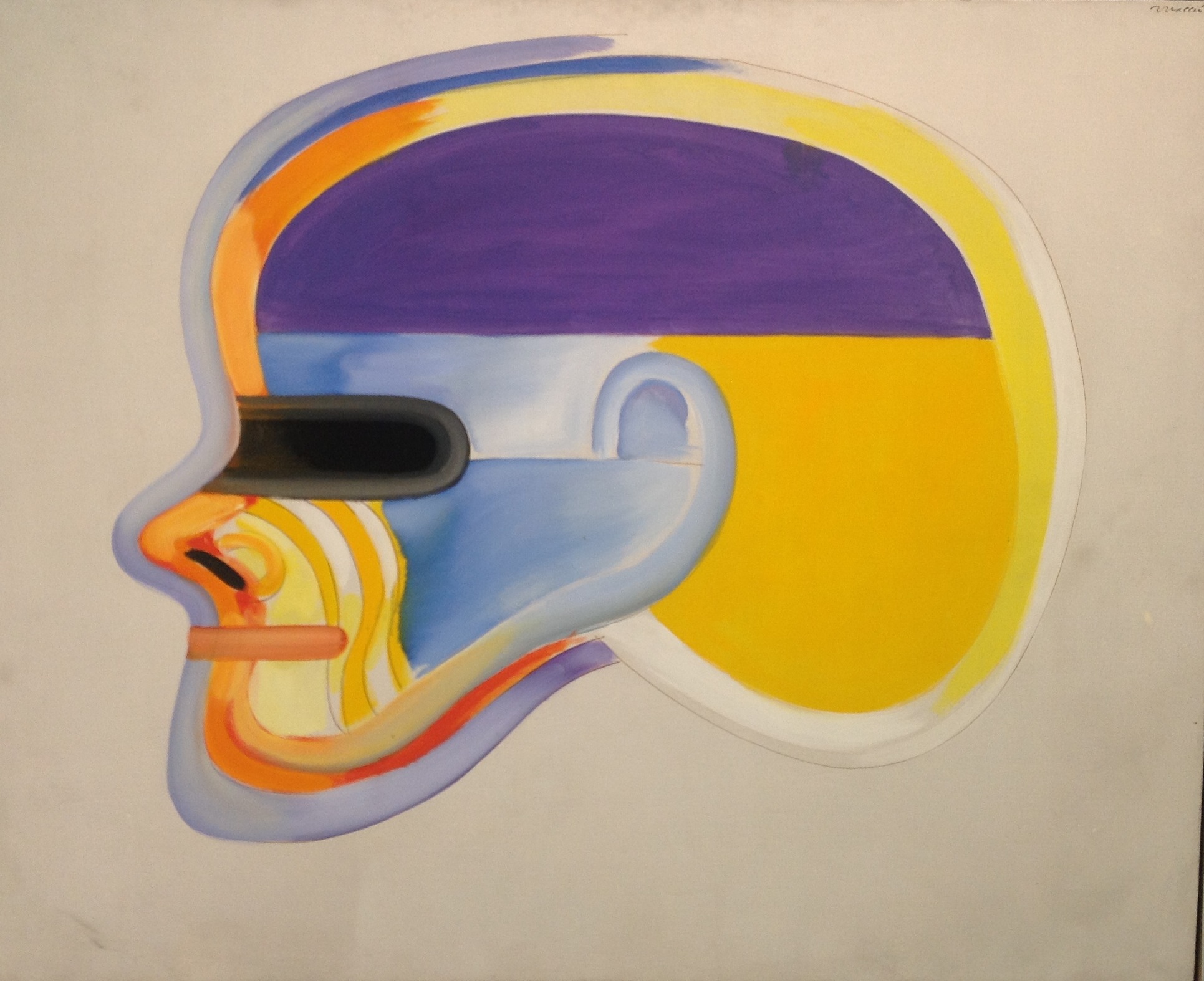 Rómulo Macció, "A ras", 1965, Acrílico sobre tela, 135 x 166 cm. Colección fundación Alon para las artes.