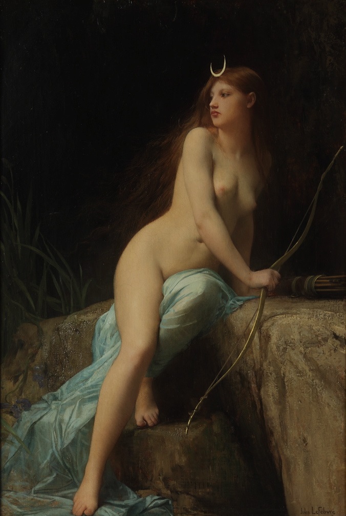 Artemisa representaba la luna en su cuarto creciente pero principalmente simbolizaba la castidad.