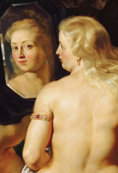 Detalle de "Venus mirando el espejo", Rubens.